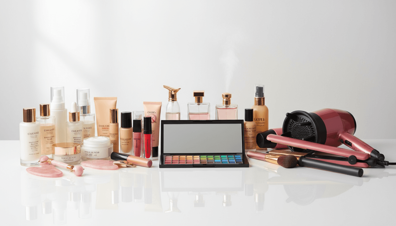 Beauty products including makeup, skincare, fragrances, and styling tools at GRANT BEAUTY STORE LLC