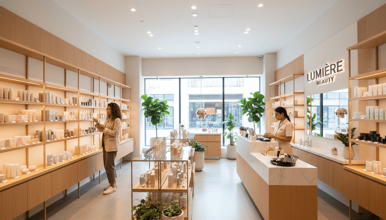 GRANT BEAUTY STORE LLC interior showcasing organized beauty products and welcoming retail space